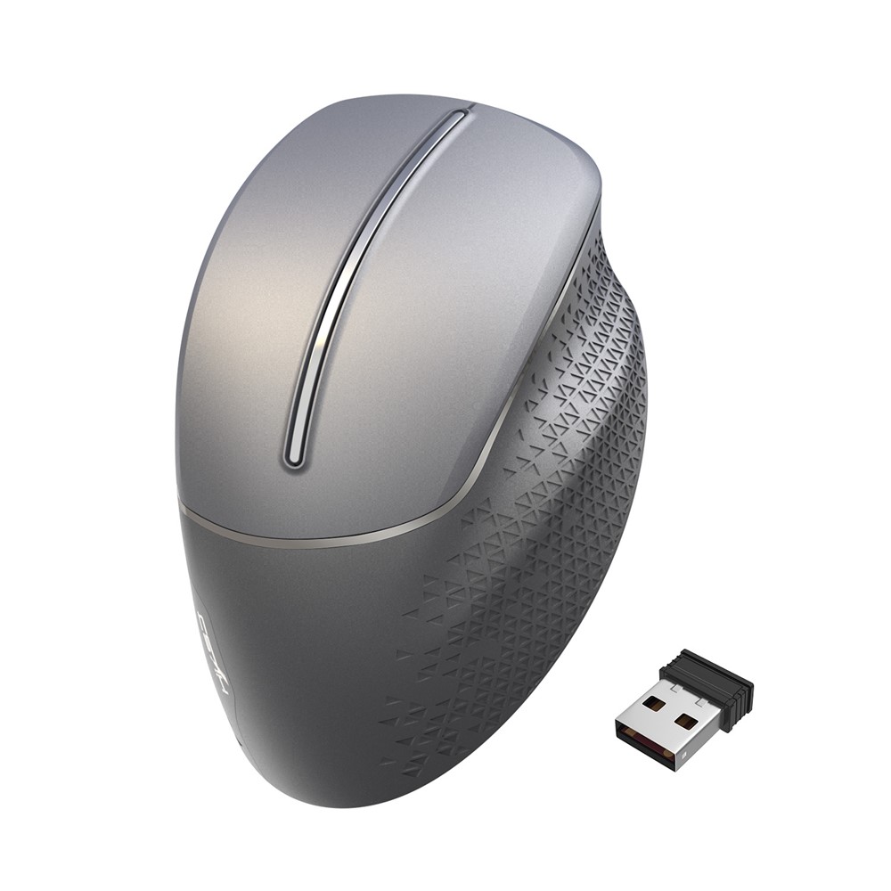 HXSJ T32 2.4G Wireless Ergonomic Vertical Optical Gaming Mouse Adjustable DPI Computer Mice - Grey-9
