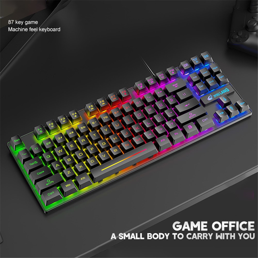 Kostenloser Wolf K16 87-Key Backlight Professional Gaming-tastatur