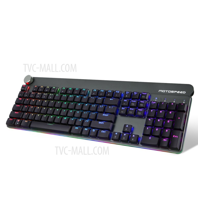 MOTOSPEED GK81 2.4GHz / USB Wired Dual Mode Blue Switch 104 Keys Mechanical Keyboard - Black-4