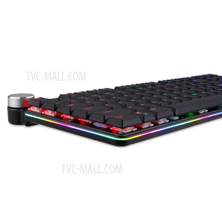 MOTOSPEED GK81 2.4GHz / USB Wired Dual Mode Blue Switch 104 Keys Mechanical Keyboard - Black-6