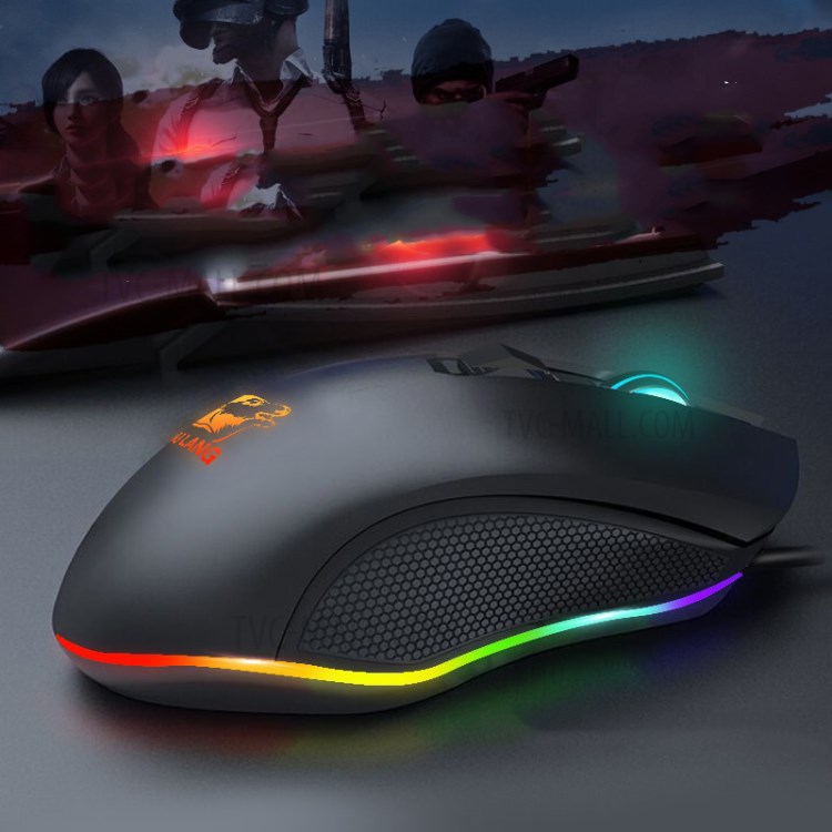 FREE WOLF V1 USB Wired 3200DPI Gaming Mouse 8 Buttons Mechanical Mouse-4