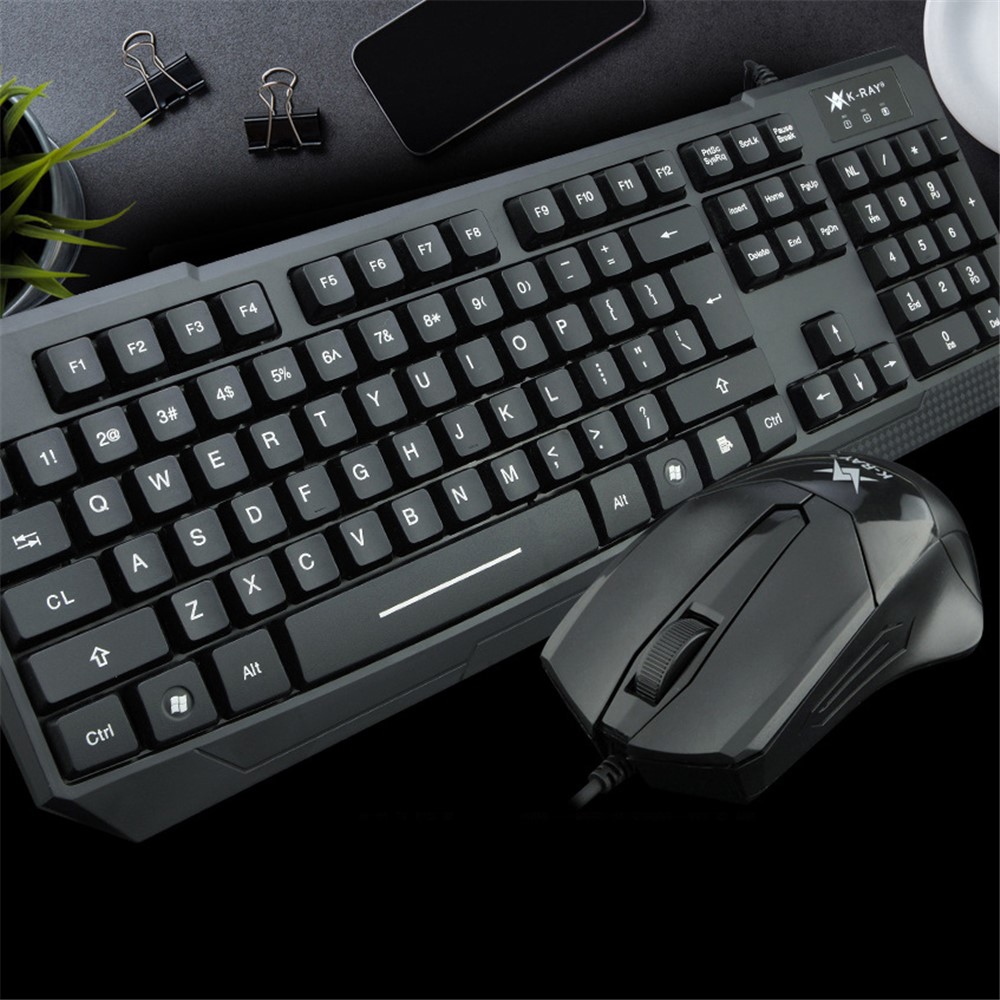 K-RAY KM5800 USB Wired Keyboard and Mouse Set for Laptop/PC Computer-4