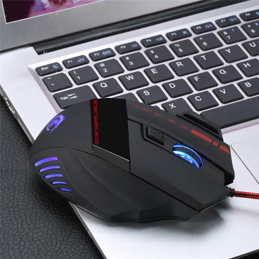 HXSJ A907 5500 DPI Adjustable 7 Buttons USB Wired Gaming Mouse Colorful Light Computer Mice-13