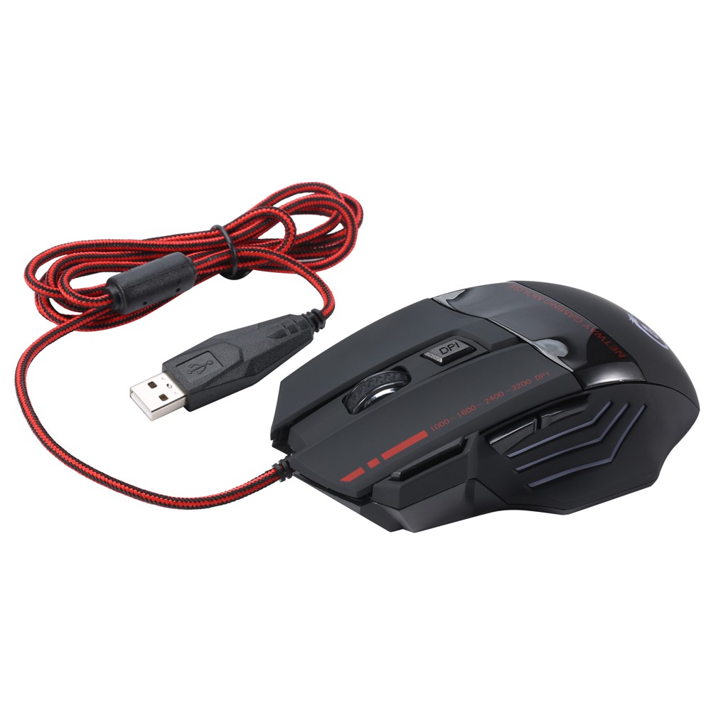 HXSJ A907 5500 DPI Adjustable 7 Buttons USB Wired Gaming Mouse Colorful Light Computer Mice-9