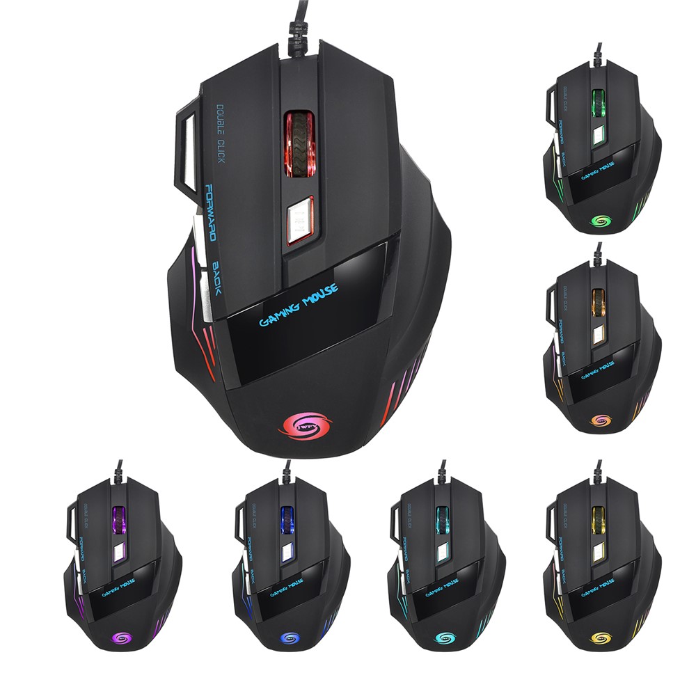 A868 Adjustable DPI Colorful Light USB Wired Laptop Computer Ergonomic Gaming Mouse-1