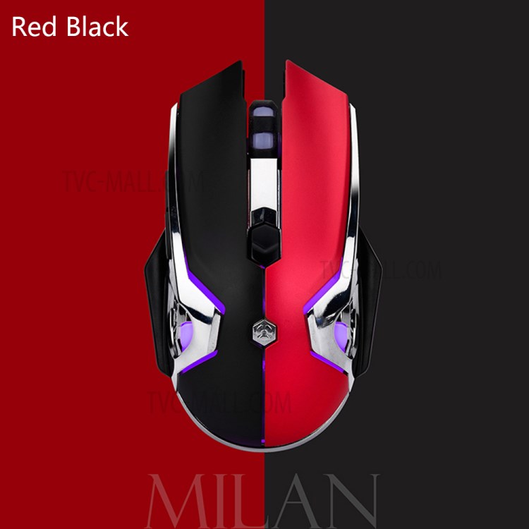 AJAZZ AJ120 Ergonomic USB Wired Gaming Mouse RGB Backlight 3200DPI Gamer Mice for PC Laptop Computer - Black / Red-6