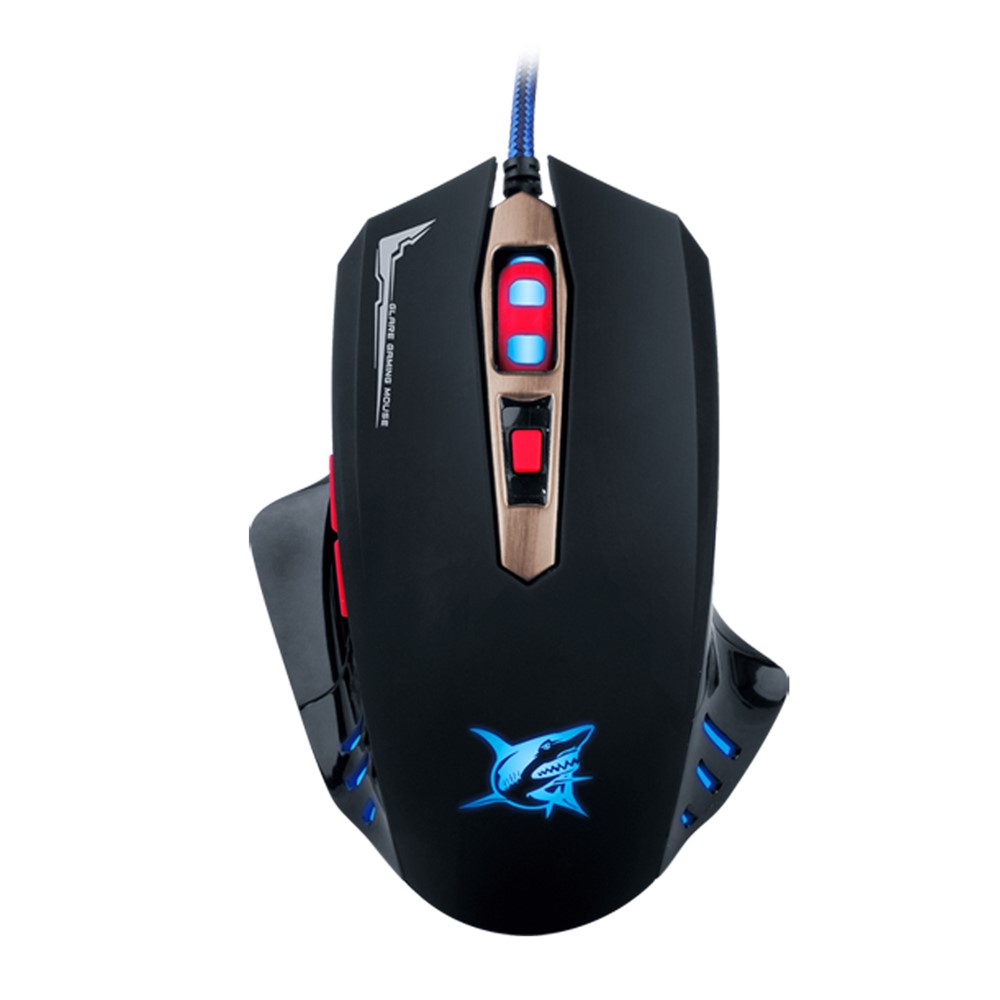 K-RAY M718 Gaming Mouse with Colorful Backlit 3200DPI Adjustable Ergonomic Wired Mice - Black-2