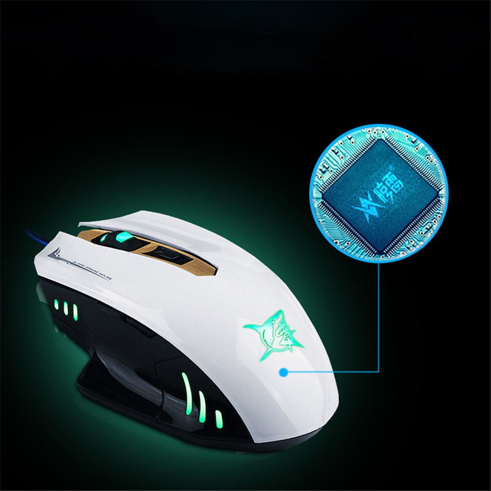 K-RAY M718 Gaming Mouse with Colorful Backlit 3200DPI Adjustable Ergonomic Wired Mice - Black-4