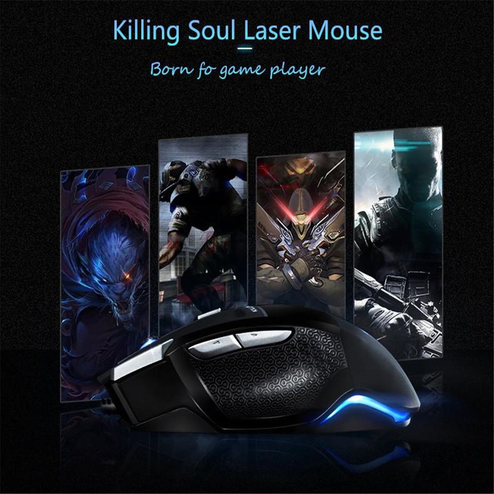 AULA Killing Soul II Backlight USB Wired 7 Buttons Computer Laptop Gaming Mouse-5