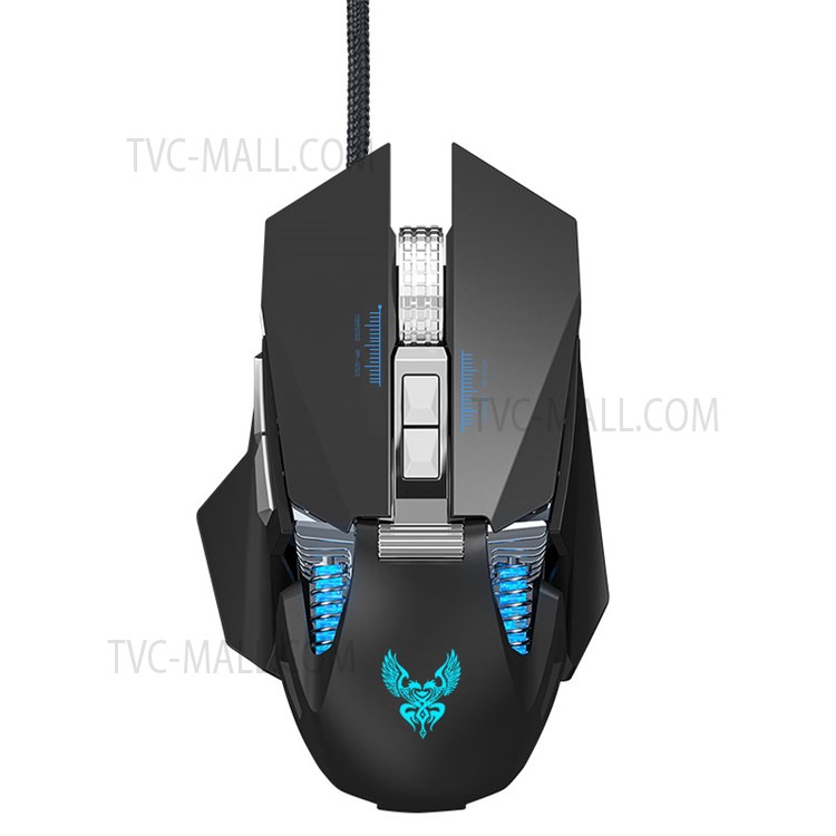 GM98 Mechinic USB Gaming Mouse 7-telha Programável Opticy Wided Mous - Preto