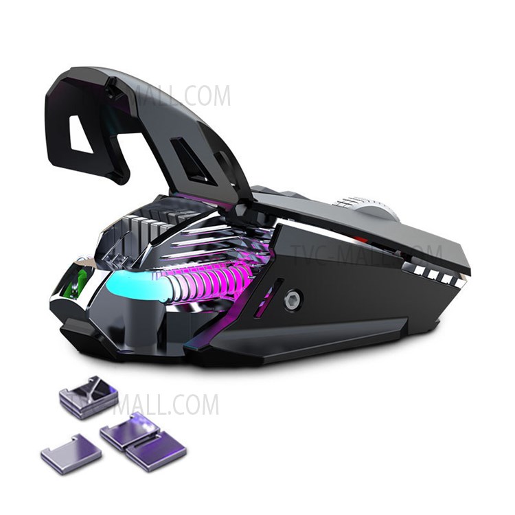 GM98 Mechanical USB Gaming Mouse 7-Key Programmable Optical Wired Mouse for Notebook Desktop Computer - Black-3