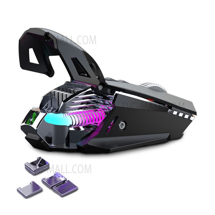 GM98 Mechanische Usb-gaming-maus 7-tey-programmierbare Optische Kabelmaus Für Notebook-desktop-computer - Schwarz