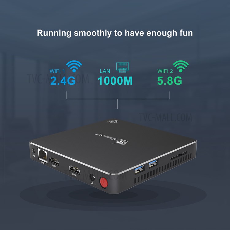 Mini PC Gemini T45 N4200 8GB DDR3 128GB SSD Intel J4205 Win10 2,4G + 5,8G WiFi BT4.0 Dual Screen Display - US Plug-12
