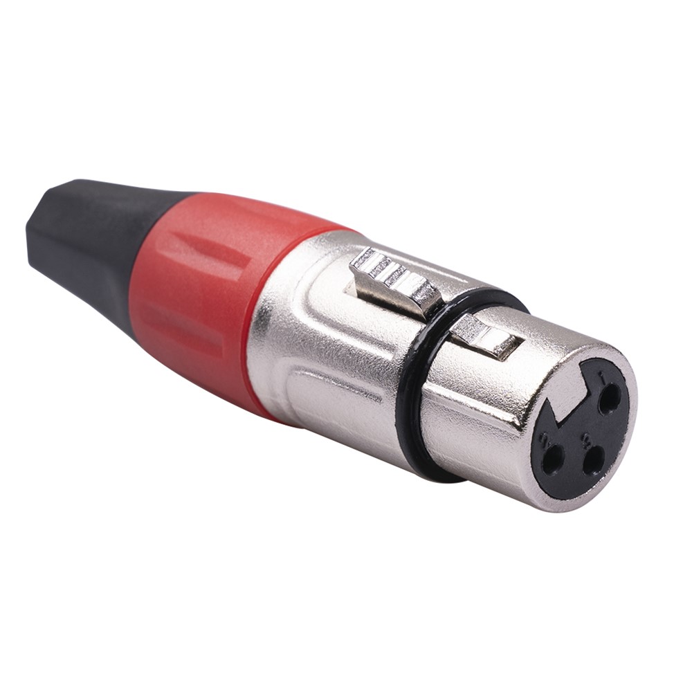 1 Pair XK401 Silver Plated 3Pin XLR Female and Male Connector Microphone Audio MIC Adapter Converter-6