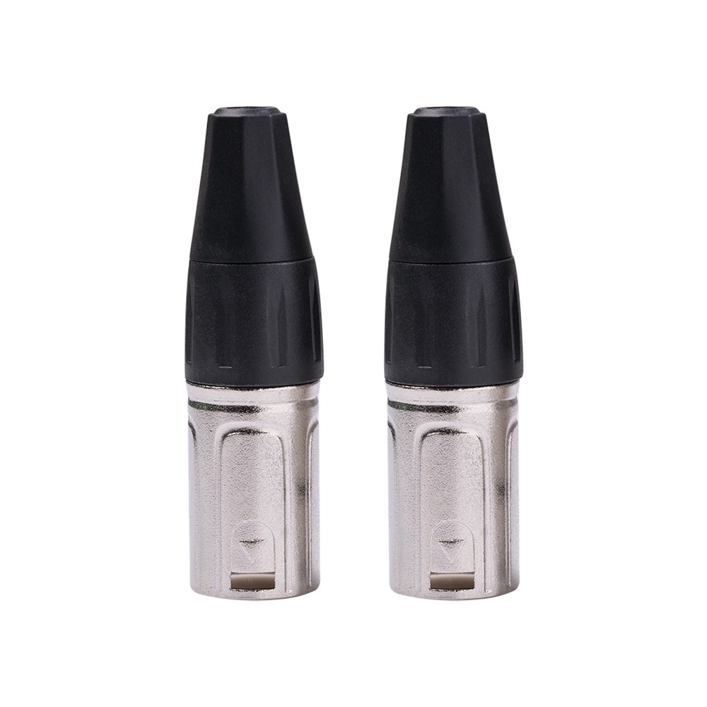 1 Pair XK401 Silver Plated 3Pin XLR Female and Male Connector Microphone Audio MIC Adapter Converter-8