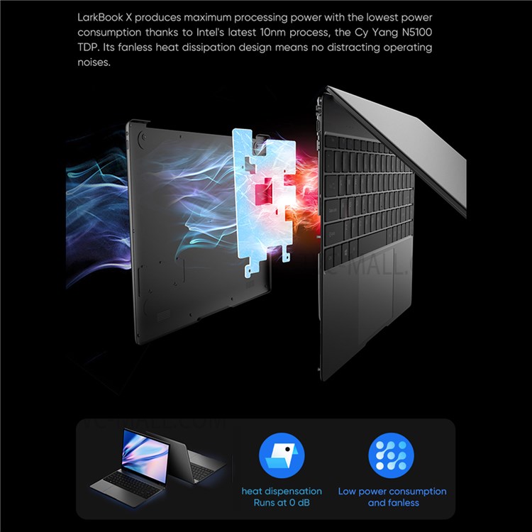 CHUWI LarkBook X 14" IPS Intel Celeron N5100 Business Office Computers 8GB LPDDR4X 256GB SSD Ultralight Portable Laptop - US Plug-11