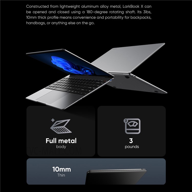 CHUWI LarkBook X 14" IPS Intel Celeron N5100 Business Office Computers 8GB LPDDR4X 256GB SSD Ultralight Portable Laptop - US Plug-8