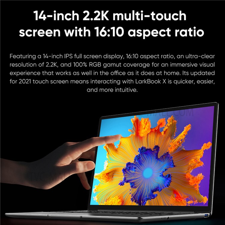 CHUWI LarkBook X 14" IPS Intel Celeron N5100 Business Office Computers 8GB LPDDR4X 256GB SSD Ultralight Portable Laptop - US Plug-9