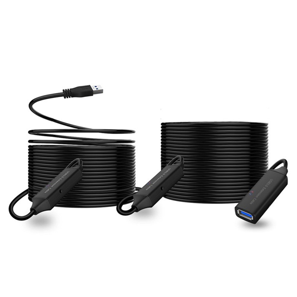 15m Type-A Male to Female USB Extender Cord 3.0 USB Extension Cable with Signal Booster 5Gbps Transmission Cord-1