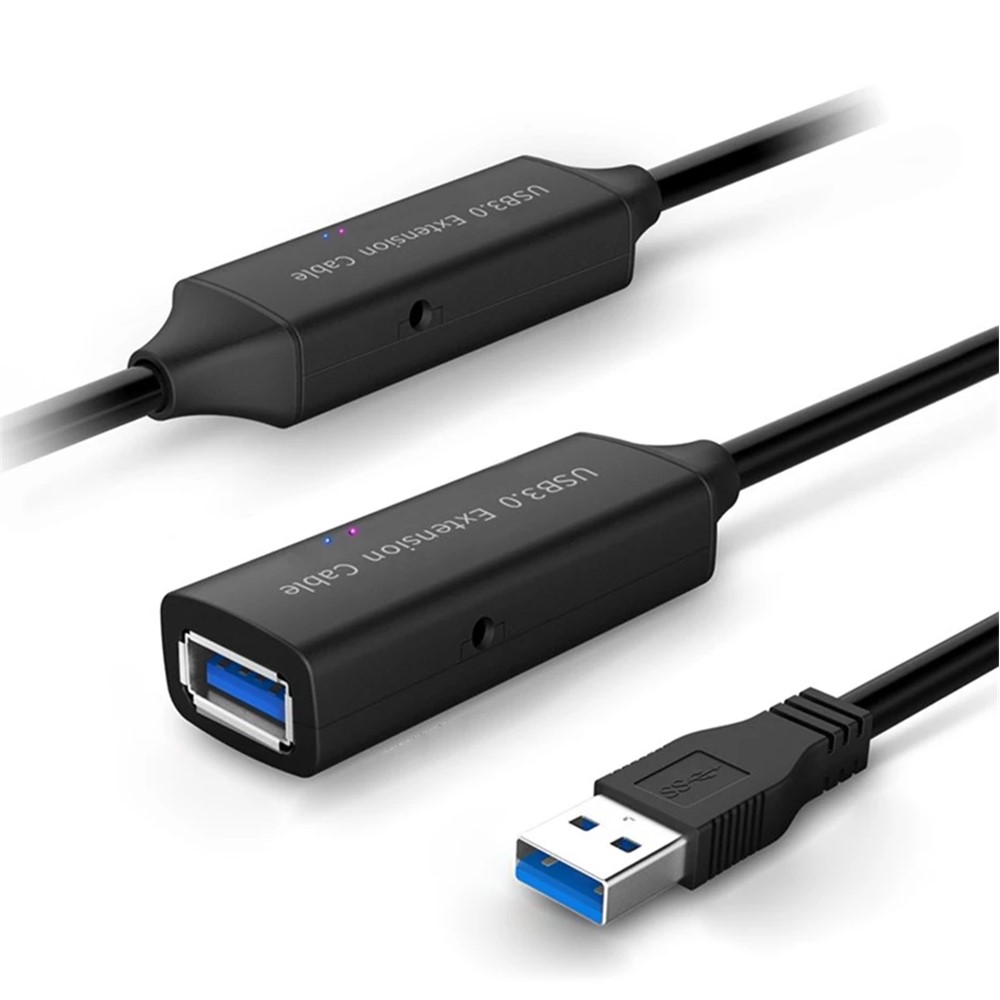15m Type-A Male to Female USB Extender Cord 3.0 USB Extension Cable with Signal Booster 5Gbps Transmission Cord-7