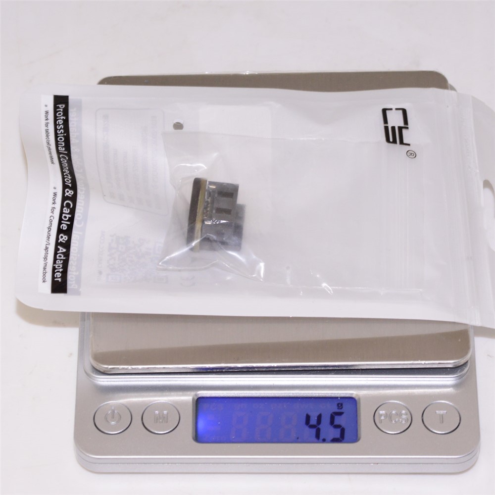 SA-019 360-Degree Elbow Design SATA 7Pin Female to 7Pin Male Computer Adapter for Desktops SSD HDD Mainboard Motherboard-7