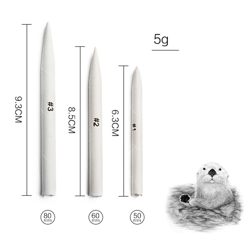 20111808 8Pcs Sketch Paper Sandpaper Pencil Sharpen Drawing Sketch Pen Blending Smudge Stick Sketch Art Drawing Pen Tools-5