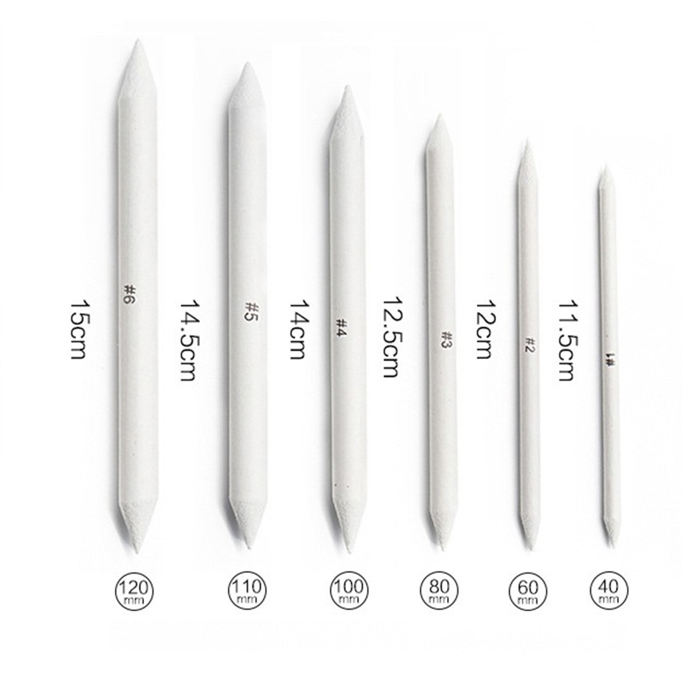 22010915 15Pcs Sandpaper Blending Paper Stumps Sketch Pencil Extension Rod Extender Sharpen Drawing Tool-8