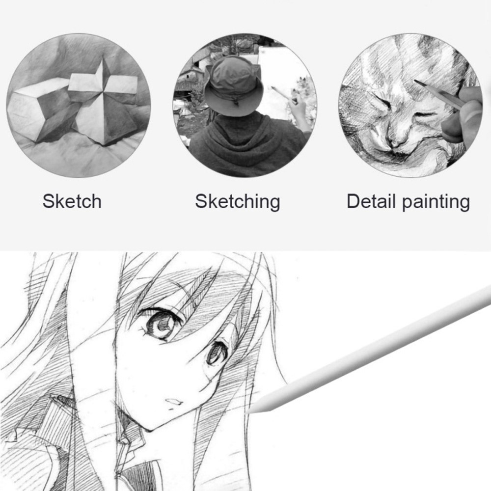2201161 16Pcs Drawing Sketching Pencil Set Art Supplies Painting Kit Drafting Tools with Graphite Charcoal Pencil for Artists, Adults-5