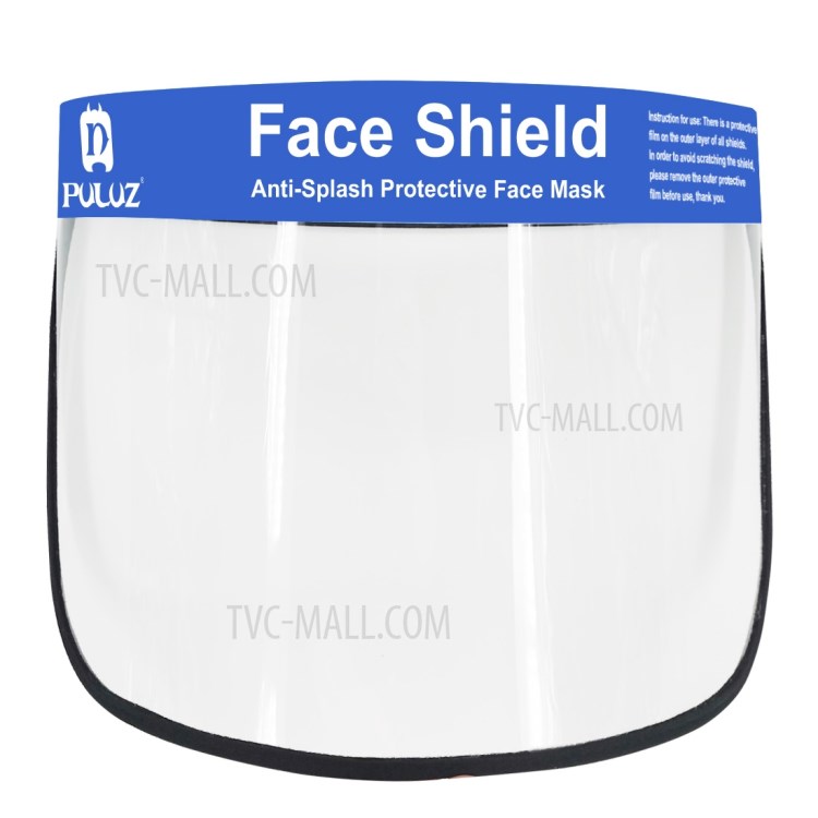 PULUZ PU465 Anti-salpicaduras Cara Máscara Protectora HD Transparente Protector De Cara PVC-2