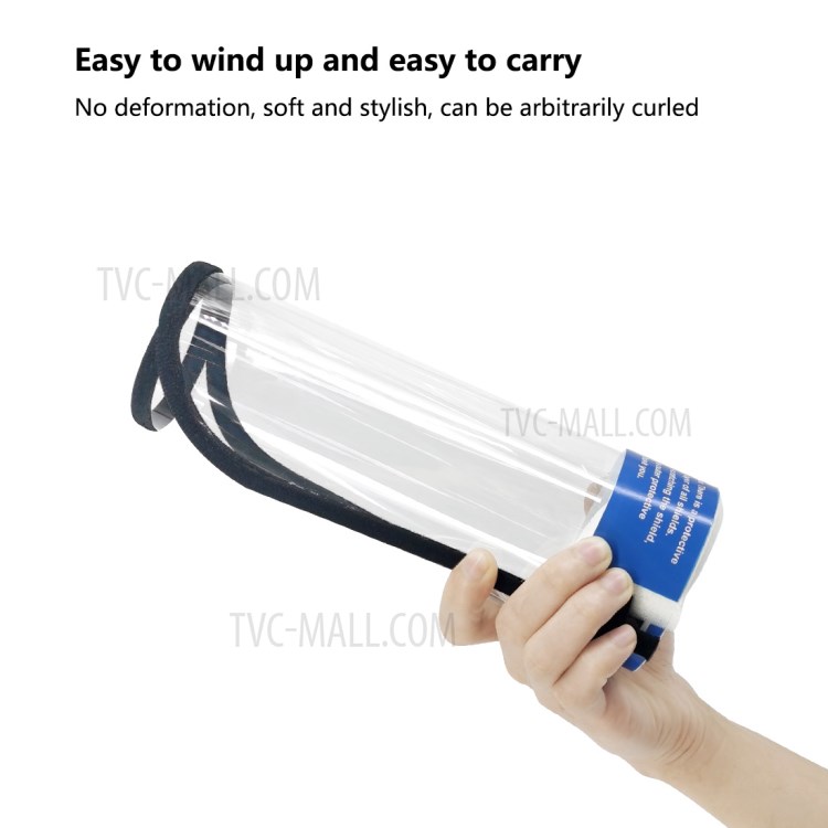 PULUZ PU465 Anti-salpicaduras Cara Máscara Protectora HD Transparente Protector De Cara PVC-4