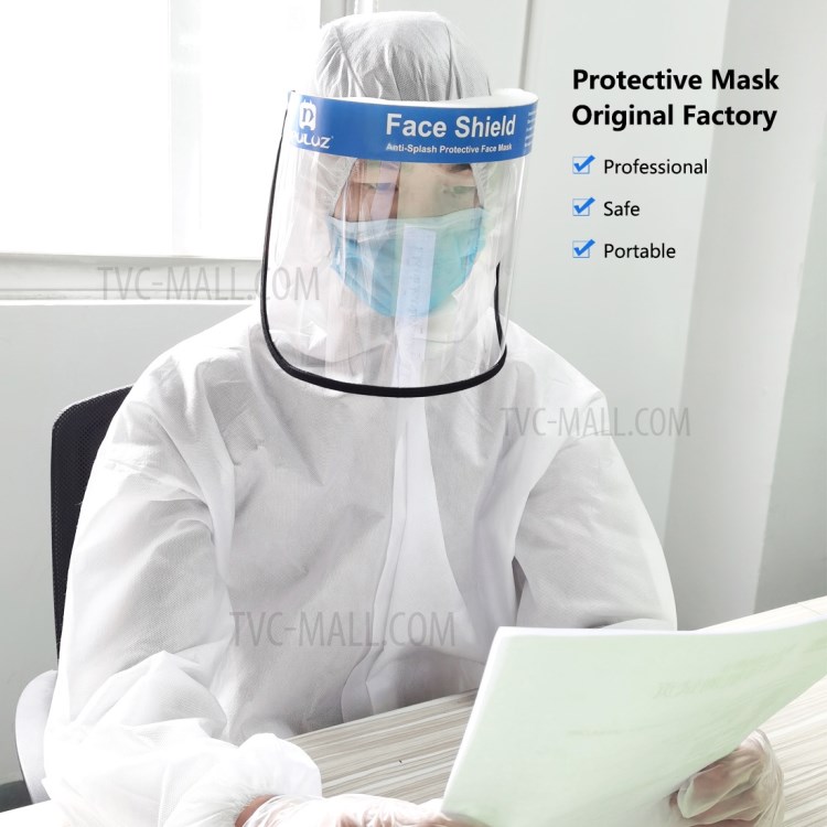 PULUZ PU465 Anti-salpicaduras Cara Máscara Protectora HD Transparente Protector De Cara PVC-6