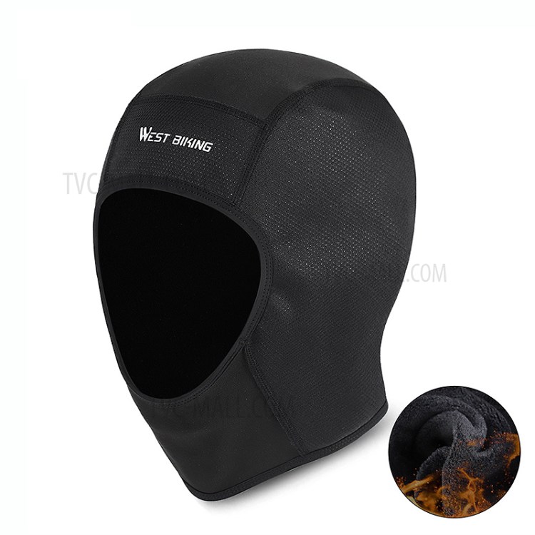 WEST BIKING Cycling Skull Cap Thermal Fleece Windproof Head Cover-2