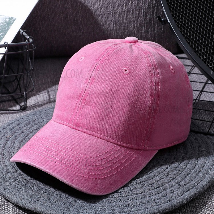 Retro Vintage Baseball Cap Men Women Adjustable Snapback Hat Autumn Hip Hop Hats - Pink-1