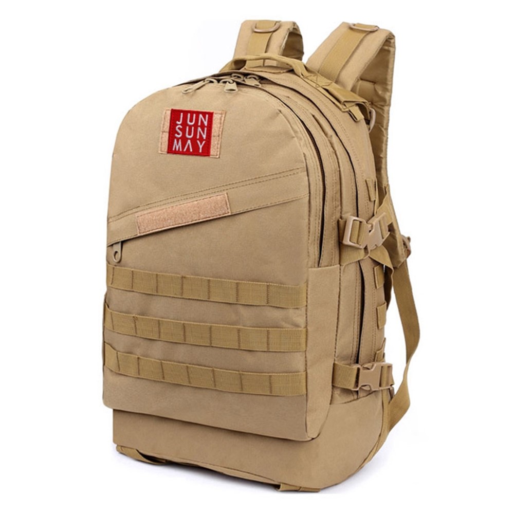 JSM J001 40L Large Capacity Military Tactical Backpack Outdoor Waterproof Army Assault Pack Rucksack for Hiking Trekking - Khaki-2