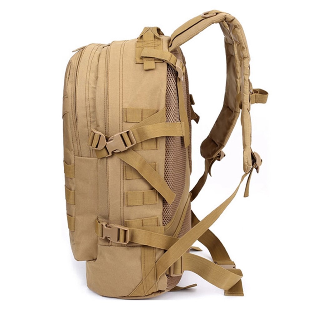 JSM J001 40L Large Capacity Military Tactical Backpack Outdoor Waterproof Army Assault Pack Rucksack for Hiking Trekking - Khaki-3