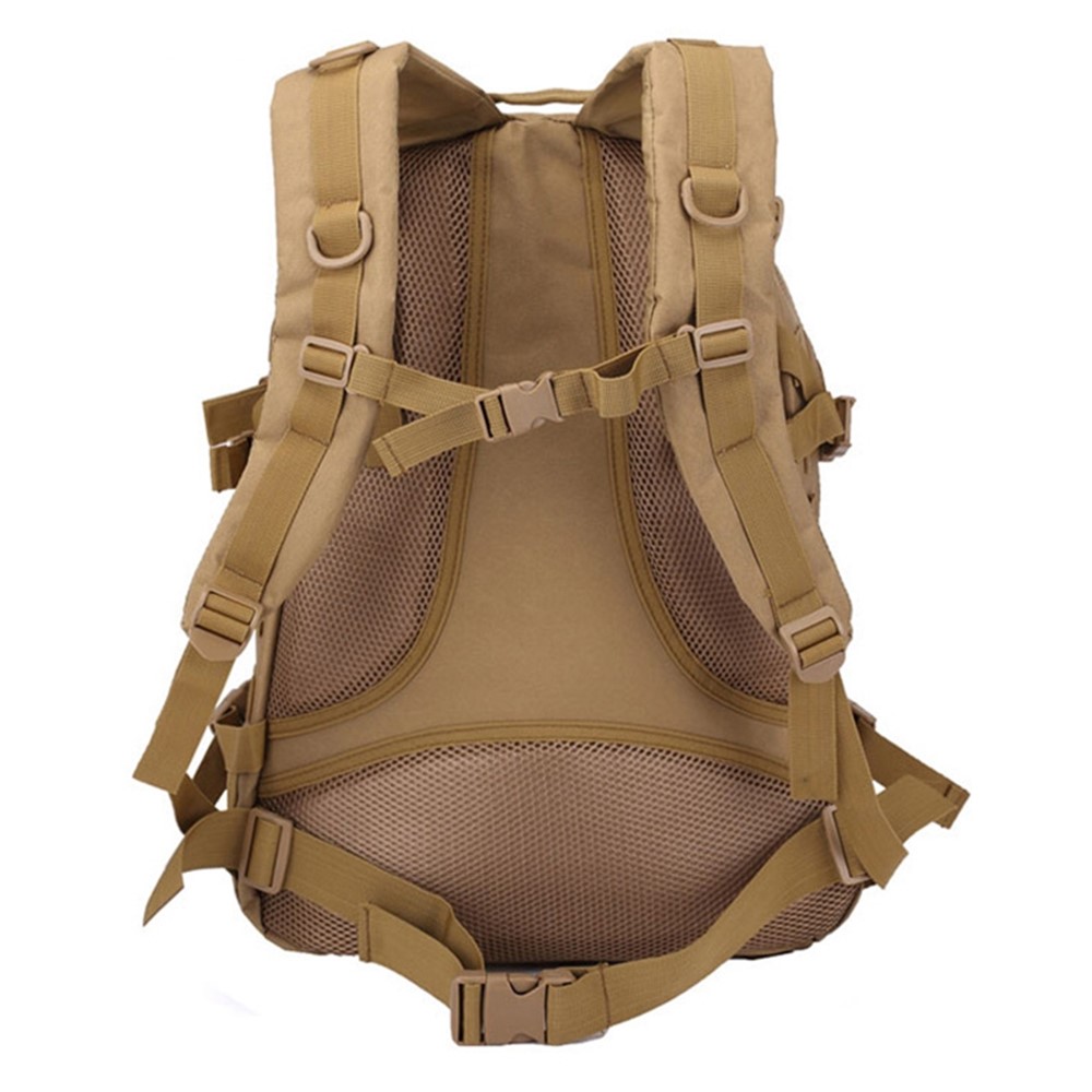 JSM J001 40L Large Capacity Military Tactical Backpack Outdoor Waterproof Army Assault Pack Rucksack for Hiking Trekking - Khaki-4