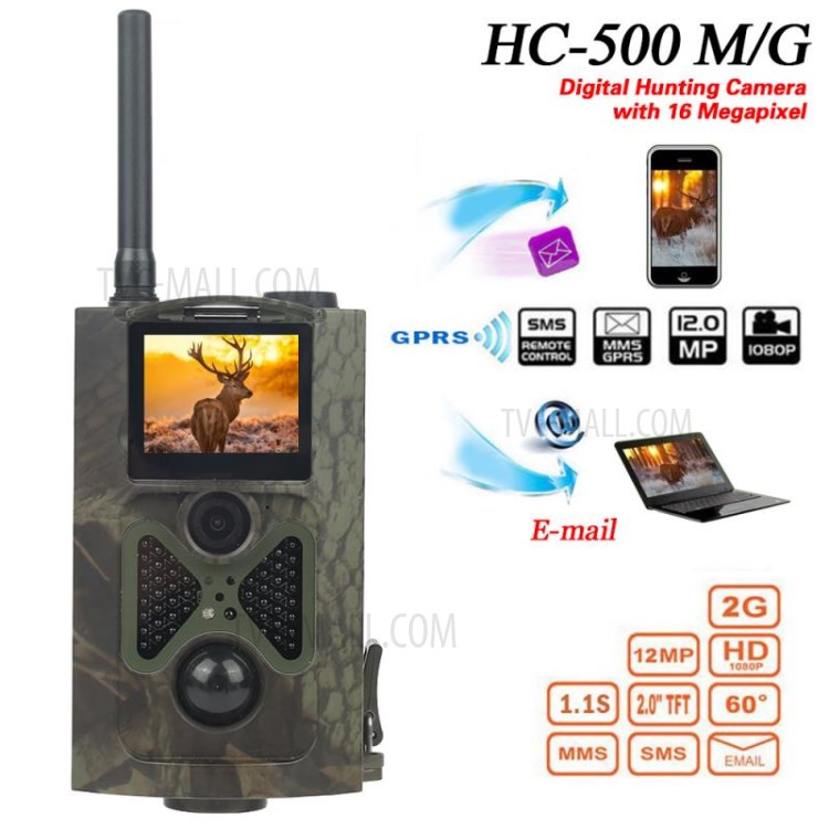 HC500G 3G GPRS MMS SMS Control Scouting Trail Camera Waterproof 12MP HD Digital Camera-6