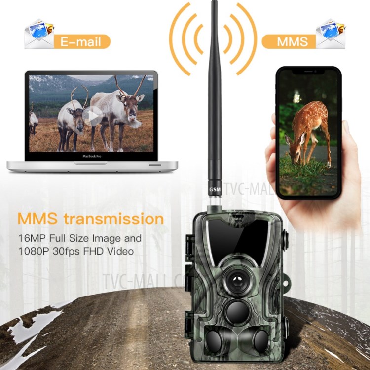 HC801M 2G SMS GSM 1600 Million Pixel Outdoor 1080P HD Infrared Hunting Camera-3