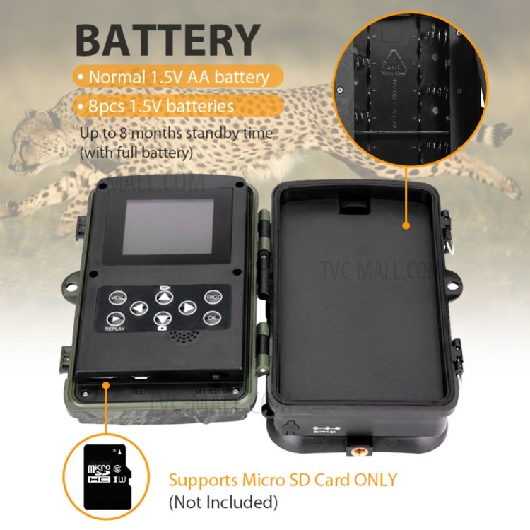 HC801M 2G SMS GSM 1600 Million Pixel Outdoor 1080P HD Infrared Hunting Camera-5