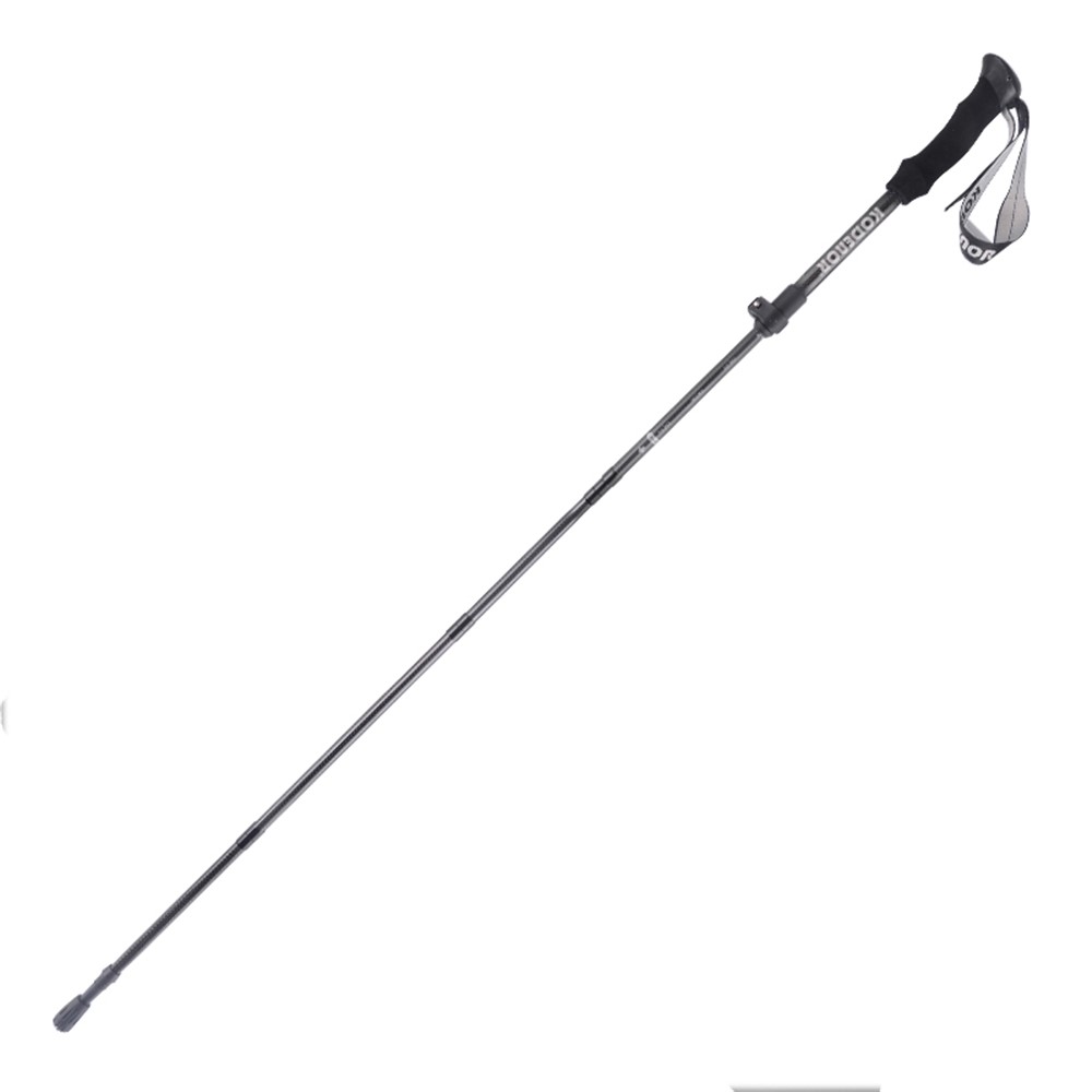 KODENOR 1# 5 Sections Telescopic Trekking Pole Outdoor Hiking 3K Carbon Fiber Walking Stick-2