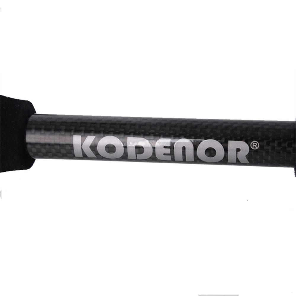 KODENOR 1# 5 Sections Telescopic Trekking Pole Outdoor Hiking 3K Carbon Fiber Walking Stick-3