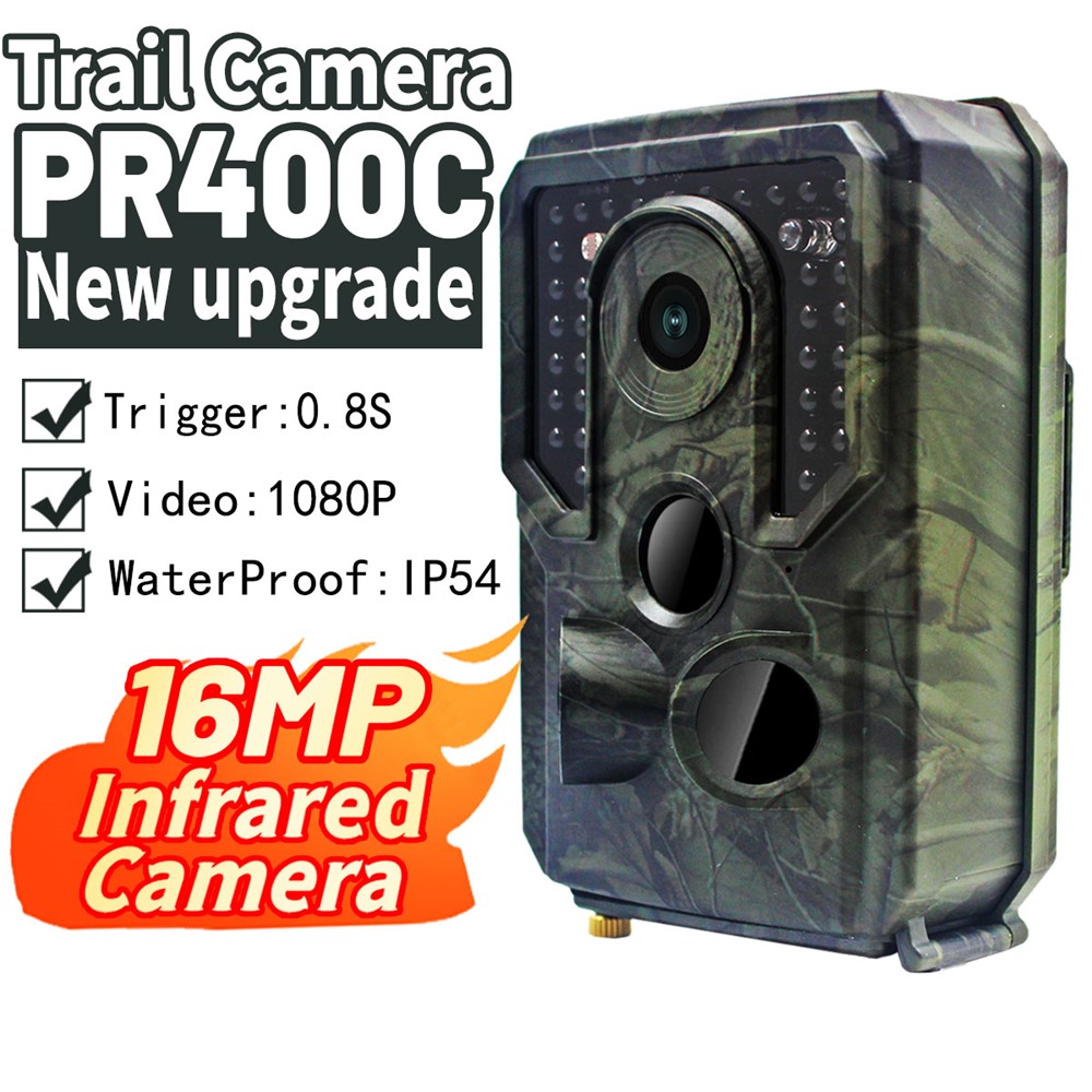 HUNTERCAM PR400 PRO 1080P HD Wild Trail Camera 0.8S Trigger 16MP Infrared Induction Hunting Camera-6