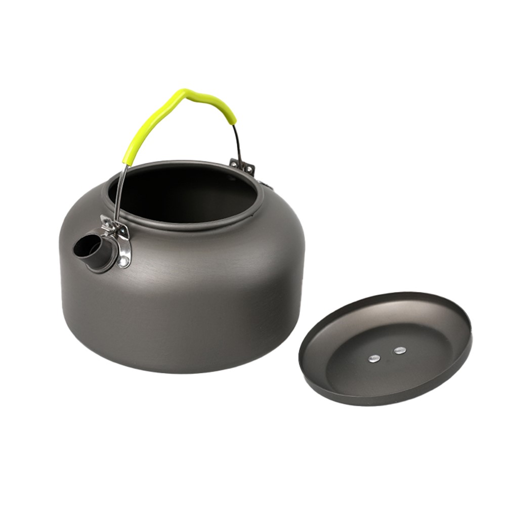 Halin HK314 1.4L Camping Hervidor de té de Aluminio al Aire Libre Hervidor de té de Aluminio Con Mango de Cafetera Liviana Compacta Para Senderismo de Barbacoa