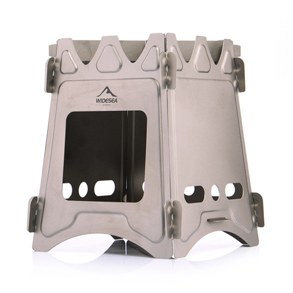 WIDESEA WATS-402M Small Size Detachable Outdoor Titanium Stove Camping Picnic Firewood Burner Cooking Stove-7