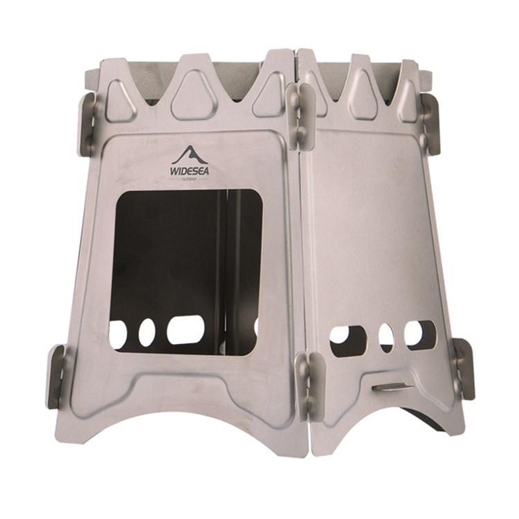 WIDESEA WSTS-402L Large Size Outdoor Firewood Burning Stove Detachable Camping Picnic Wood Burner Titanium Stove-7