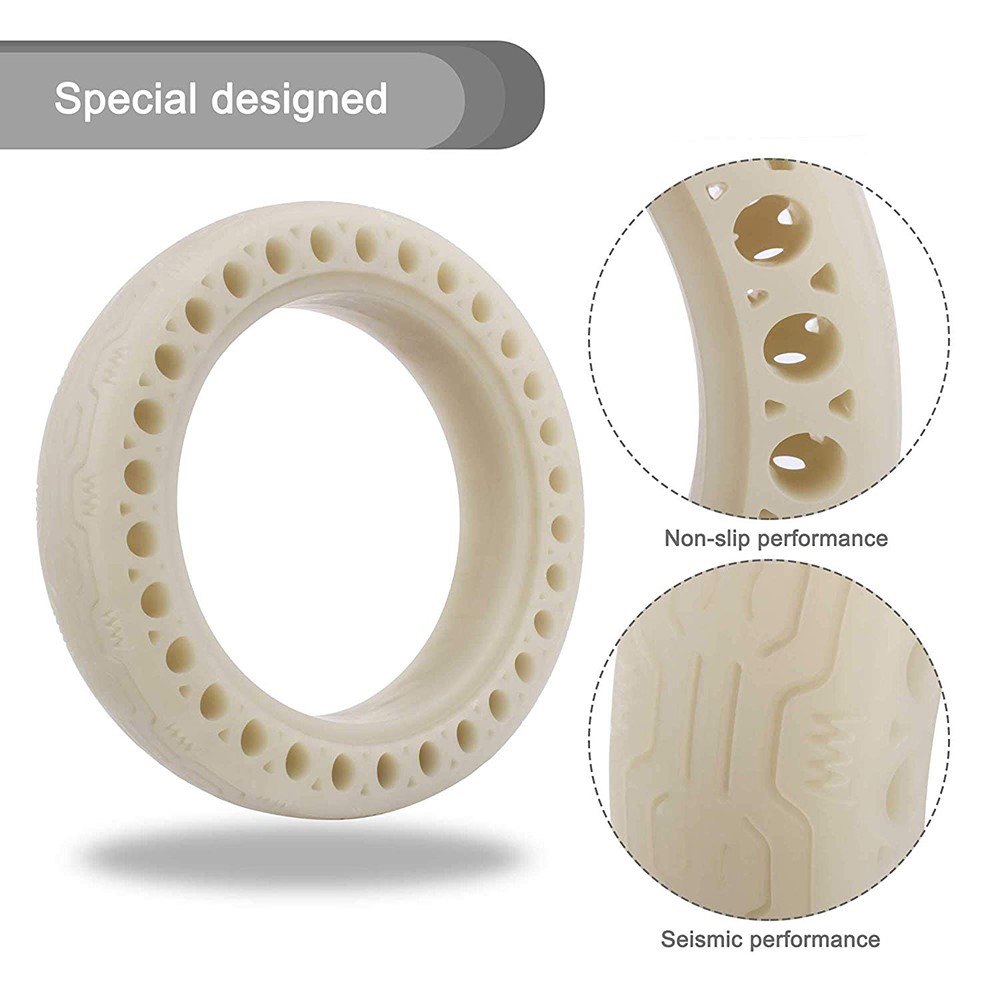 Night Fluorescent Tires Luminous Honeycomb for Xiaomi Mijia M365 Electric Scooter Skateboard Tyres - Blue Light-6