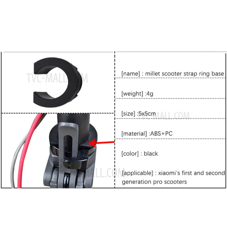 Bottom Circle Clasped Guard Ring Buckle for Xiaomi M365 Electric Scooter-6