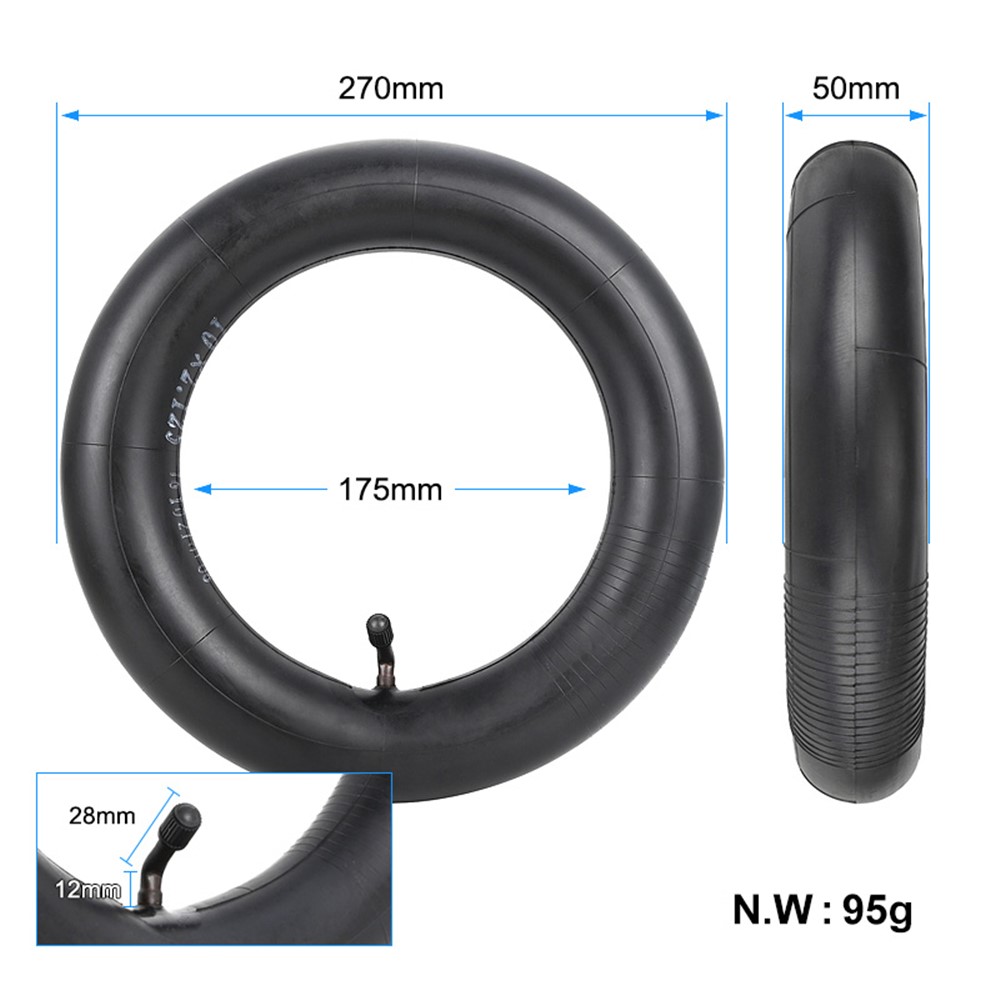 Tube Intérieur De Remplacement 10 Pouces Pour Xiaomi Mijia M365 / M365 PRO Scooter Électrique