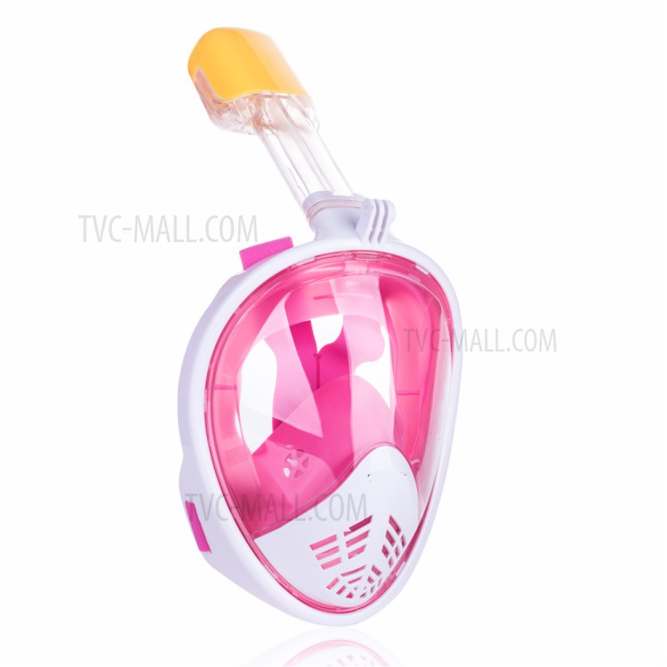 All Dry Breathing Tube Diving Mask L/XL - Pink-1