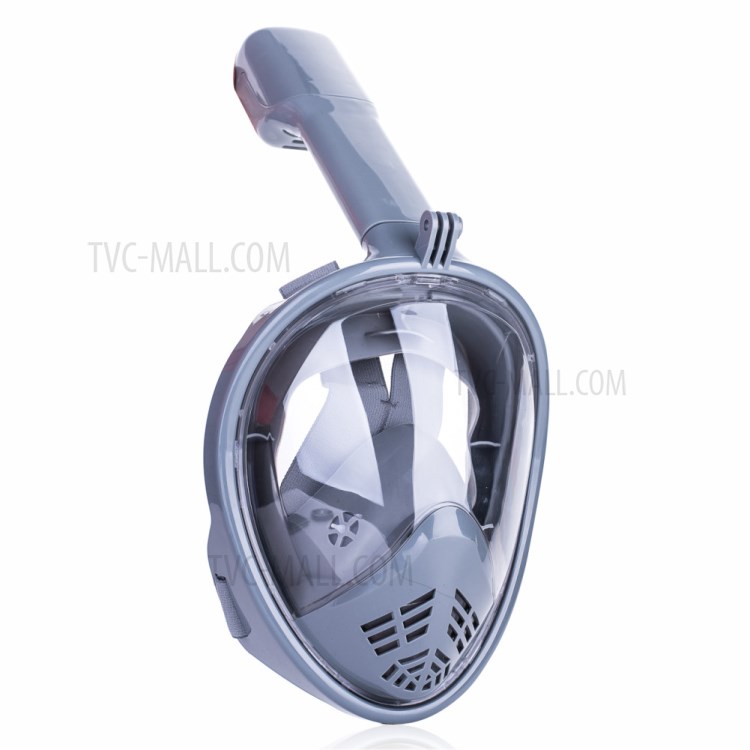 Todo Respiración Seco Tubo De Máscara De Buceo L / XL - Gris-1